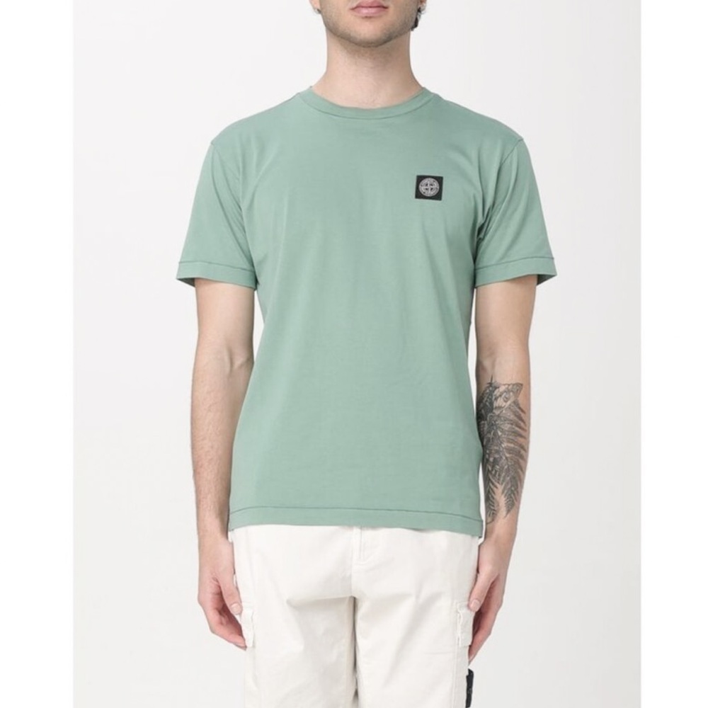 Stone Island Light Green Short Sleeve Tee